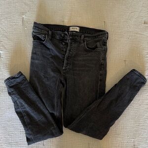 Agolde High Rise Charcoal Jeans